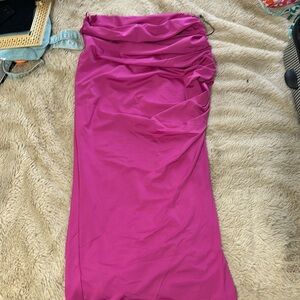 Pink Midi Skirt